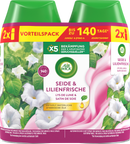 AIR WICK Luchtverfrisser Freshmatic Zijde & Lelieverfrissing Navulverpakking (2x250 ml), 500 ml