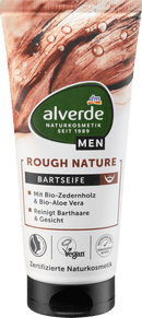 alverde MEN Baardzeep Rough Nature, 100 ml