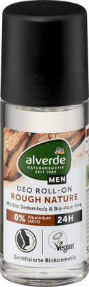 alverde MEN Deo Roll-on Rough Nature, 50 ml