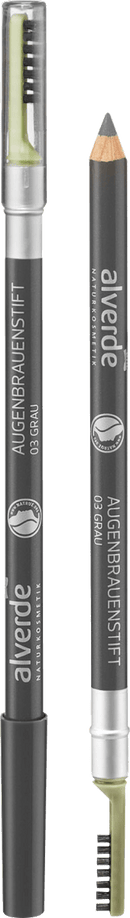 alverde NATURKOSMETIK Crayon à Sourcils Gris 03, 1,1 g