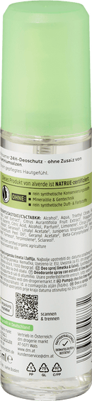 alverde NATURKOSMETIK Pulvérisateur Déodorant Citron Vert Sauge, 75 ml