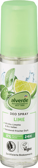 alverde NATURKOSMETIK Deospray Lime, 75 ml