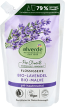 alverde NATURKOSMETIK Savon liquide lavande bio, recharge mauve bio, 500 ml