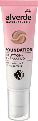 alverde NATURKOSMETIK Foundation die zich aanpast aan de huidskleur, 30 ml