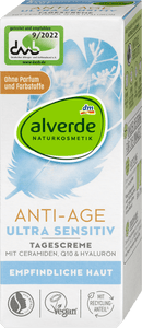 alverde NATURKOSMETIK Crème Anti-Âge Visage Ultra Sensible, 50 ml