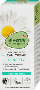 alverde NATURKOSMETIK Crème Visage Sensible, 50 ml