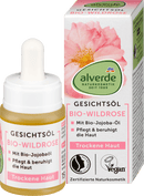 alverde NATURKOSMETIK Gezichtsolie Wilde Roos, 15 ml