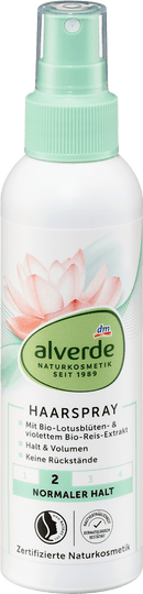 alverde NATURKOSMETIK Spray Cheveux Fleur de Lotus Bio, Riz Violet Bio, 150 ml