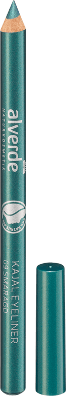 alverde NATURKOSMETIK Kajal Eyeliner 09 Smaragd, 1,1 g