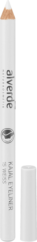 alverde NATURKOSMETIK Kajal Eyeliner 15 Wit, 1,1 g