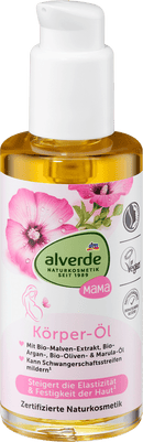 alverde NATURKOSMETIK Huile de soin Mama Mauve Bio, 100 ml