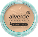 alverde NATURKOSMETIK Poudre matifiante Sensitive Light 01, 9 g