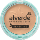 alverde NATURKOSMETIK Poudre matifiante Sensitive Medium Beige 02, 9 g
