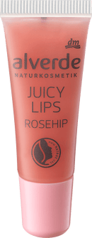 alverde NATURKOSMETIK Lipgloss Juicy Lips Rosehip, 8 ml
