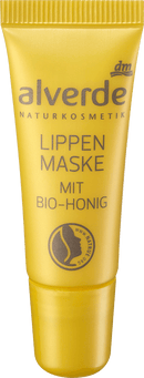 alverde NATURKOSMETIK Masque pour les lèvres au miel bio, 8 ml