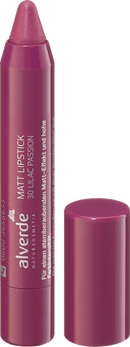 alverde NATURKOSMETIK Rouge à Lèvres Mat 30 Lilas Passion, 4 ml