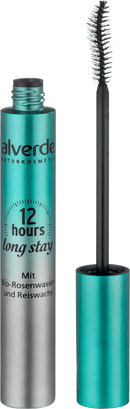 alverde NATURKOSMETIK Mascara Longue Durée 12 Heures 10 Noir, 9 ml