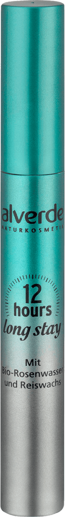 alverde NATURKOSMETIK Mascara Longue Durée 12 Heures 10 Noir, 9 ml