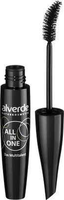 alverde NATURKOSMETIK Mascara All In One Zwart, 12 ml