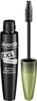 alverde NATURKOSMETIK Mascara XXL-volume 010 Zwart, 12 ml