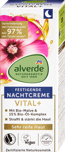 Alverde Naturkosmetik Crème de nuit Vital +, 50 ml