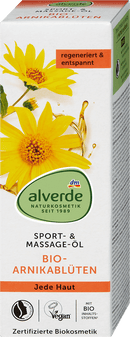 alverde NATURKOSMETIK alverde Huile de sport et de massage Fleurs d'arnica biologiques, 100 ml