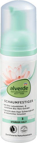 alverde NATURKOSMETIK Mousse Extrait de Fleur de Lotus Riz Violet, 150 ml