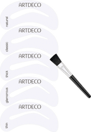 ARTDECO Wenkbrauwsjabloon Eye Brow Stencils & Brush Applicator, 1 stuk