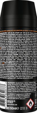 Déodorant en spray AX Dark Temptation, 150 ml