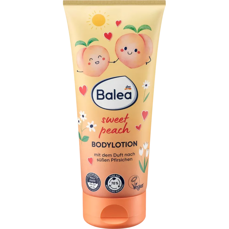 Balea Kids Body Lotion Zoete Perzik, 200 ml