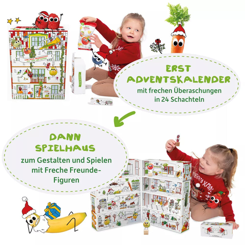 Freche Freunde Adventskalender speelhuis 2024, 1 stuk