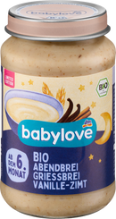 babylove Avondpap van griesmeel met vanille en kaneel vanaf de 6e maand, 190 g