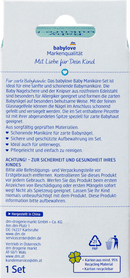 Coffret de manucure pour bébé Babylove, 1 pièce