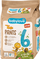 babylove nature Pantalon bébé nature taille 6 XXL (15+ kg), 16 pièces.