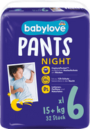 babylove Baby Pants Night maat 6 XL (15+ kg), 32 stuks