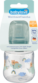 babylove Babyfles met brede hals, turkoois, 150 ml, 1 stuk