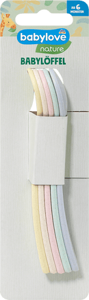 Cuillère pour bébé babylove nature, 5 pièces