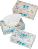 Lingettes sèches pour bébé Babylove 3 couches, 150 pièces
