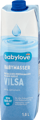 babylove Babywater Tetra Pak, vanaf de geboorte, 1 l