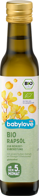 babylove Bijvoedingsolie Koolzaadolie vanaf de 5e maand, 250 ml