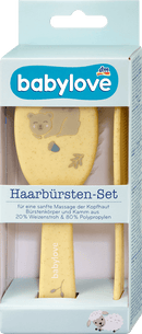 babylove Borstelset geel beertje 2-delig, 1 stuk