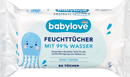 Lingettes humides Babylove avec 99% d'eau, 80 pièces.