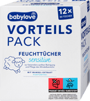 babylove Vochtige doekjes sensitive (12x80 stuks), 960 stuks