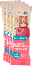 babylove Fruit- en graanrepen appel-banaan vanaf 1 jaar (4x25 g), 100 g