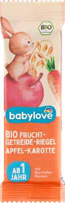 babylove Fruit- en graanreep appel-wortel vanaf 1 jaar, 25 g