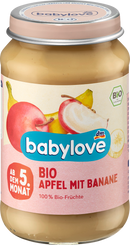 babylove Fruit: appel met banaan vanaf de 5e maand, 190 g
