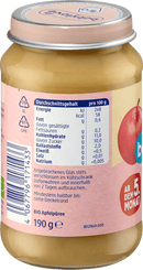 babylove Repas bébé 5 mois et + purée de pomme 100% qualité bio 190g