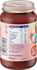 babylove Fruit: aardbei & framboos in appel, vanaf de 5e maand, 190 g