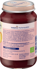 babylove Baby Meal 5+ Mois myrtille &amp; pêche en poire 100% qualité bio 190g