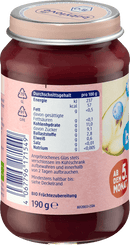 babylove Baby Meal 5+ Mois myrtille &amp; pêche en poire 100% qualité bio 190g